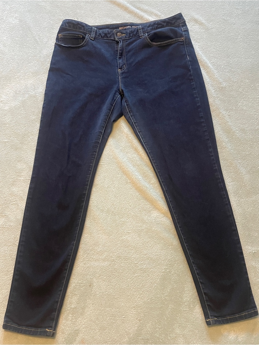 Michael Kors Izzy Skinny Navy Skinny Jeans 12